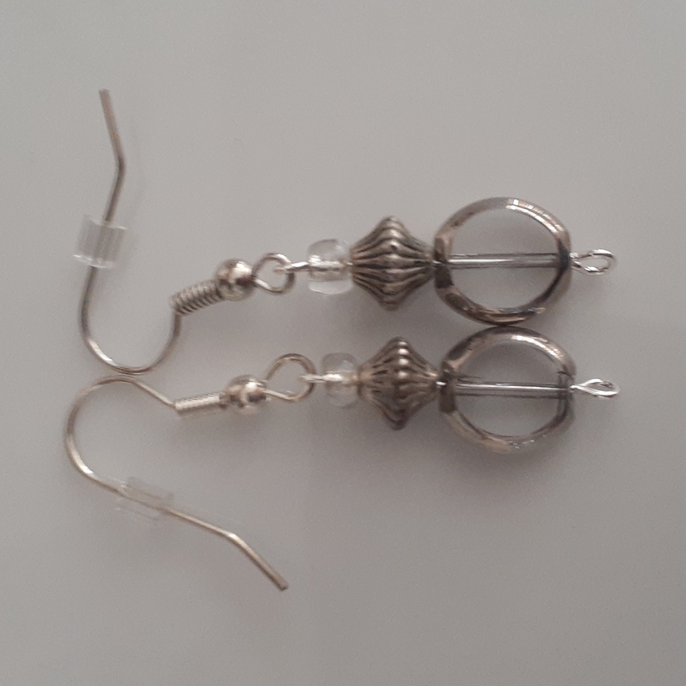 Beautiful handcrafted boho earrings .